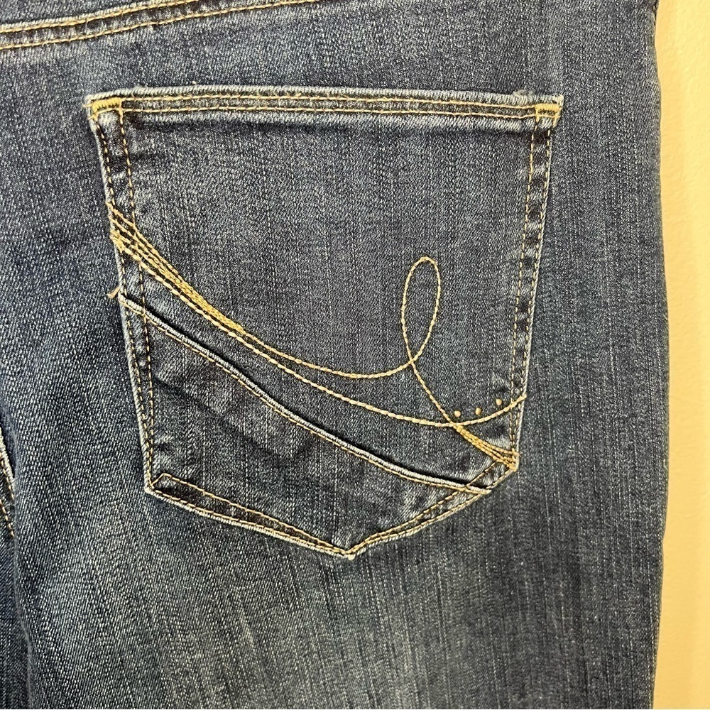 Y2K Lee Classic Fit 1889 High Rise Straight Leg Blue Wash Denim Jeans Size 14 - Picture 6 of 9